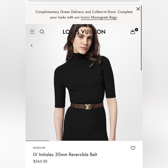 Louis Vuitton reversible belt 30mm size 85, I bought it new - Picture 8 of 11